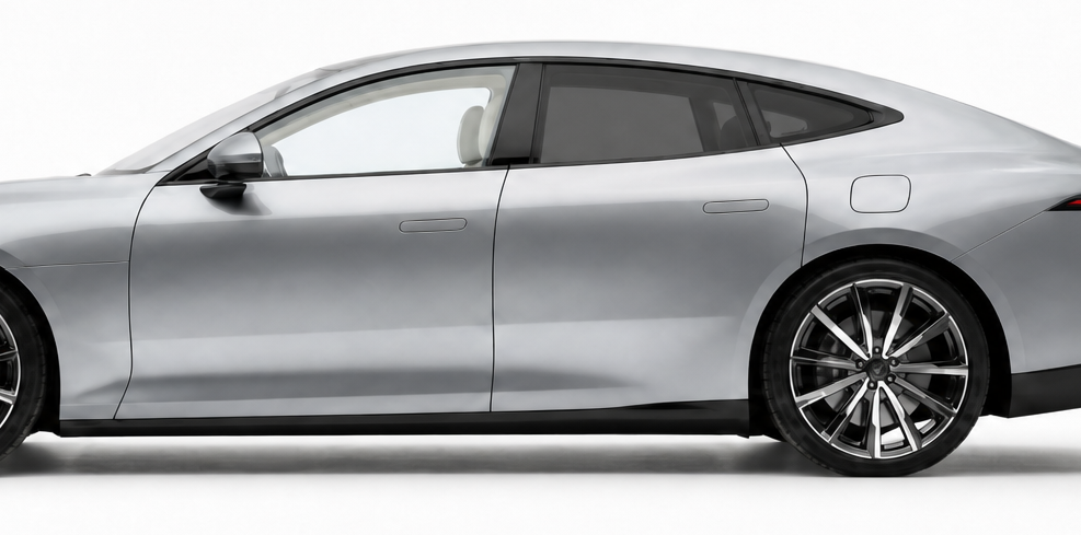 Car with 35% Medium window tint fitted behind the B-pillar