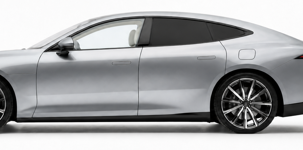 Car with 5% Limo window tint fitted behind the B-pillar