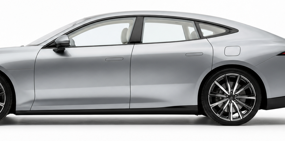Car with untinted factory glass